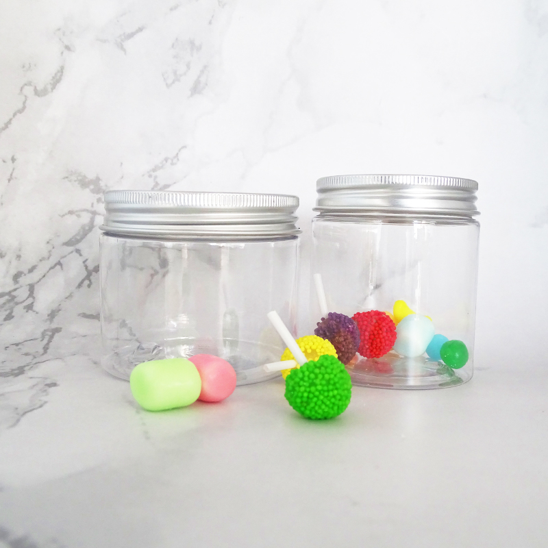 300ml 120 g 14oz food grade honey cookie mini candy packing plastic jar container