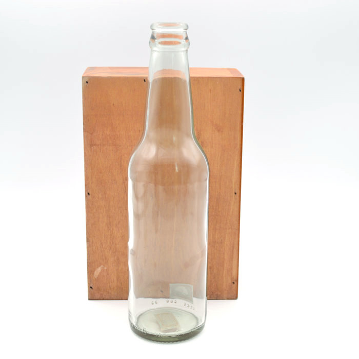 300ml 330ml Empty Clear Round Beer Bottle / Soda Water Glass Bottle with Screw Cap