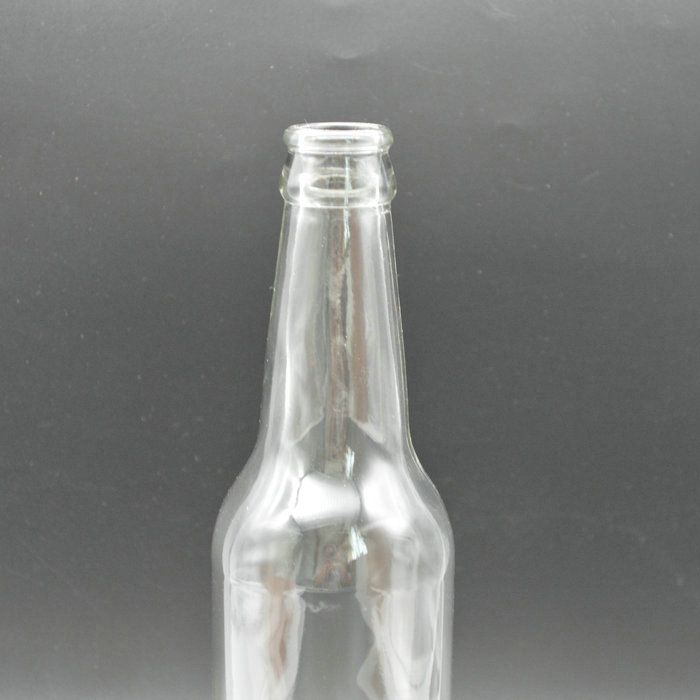 300ml 330ml Empty Clear Round Beer Bottle / Soda Water Glass Bottle with Screw Cap