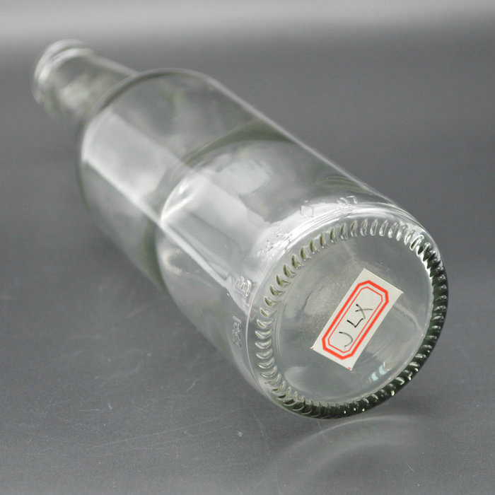 300ml 330ml Empty Clear Round Beer Bottle / Soda Water Glass Bottle with Screw Cap