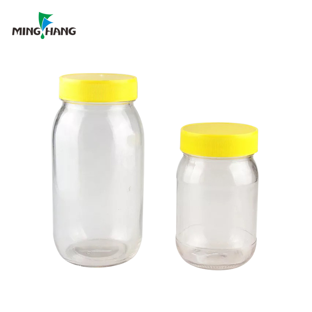 300ml 350ml 500ml large colored wide mouth Glass mason jar with metal lid and plastic color straw