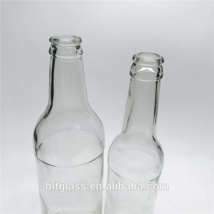 300ml 375ml 500ml cocktail glass wine bottle with alum screw cap factory manufacturer
