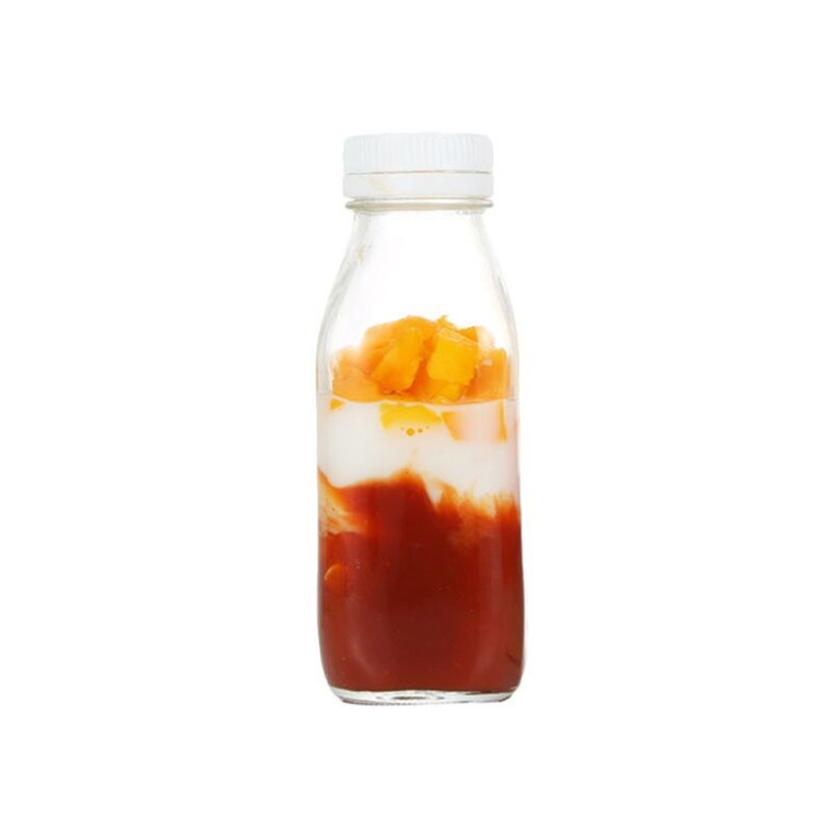 300ml 400ml 500ml 1000ml Yogurt Glass Bottle With Plastic lid