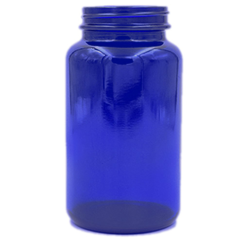 300ml 400ml 500ml Cobalt Blue Vitamin Baby Food Glass Wide Mouth Round Packers