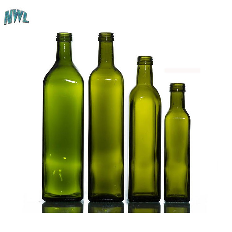 300ml 500ml 750ml Food Grade Dark Green Amber Transparent Dorica Olive Oil 250 ml 500 ml 750 ml 1000 ml Glass Bottle