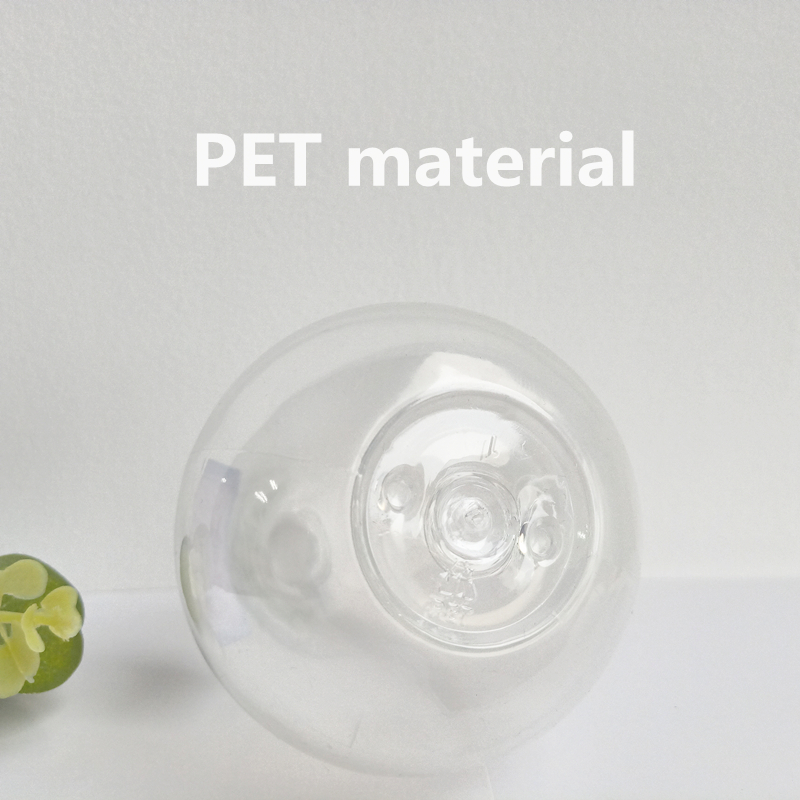 300ml 500ml big transparent PET water drop shape bottle with pump for air freshening spray