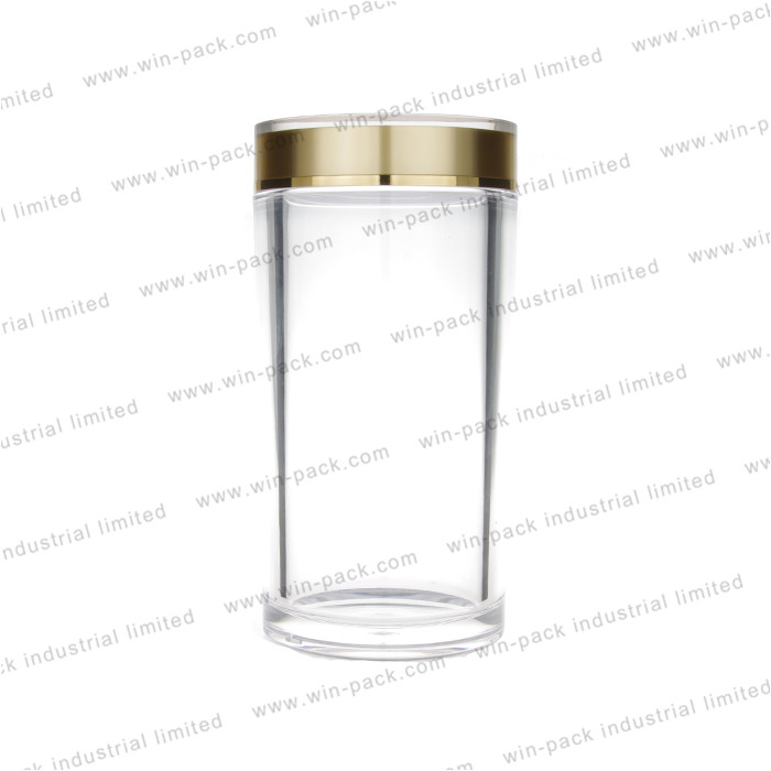300ml 600ml luxury clear acrylic jar for cosmetic cream sample packaging