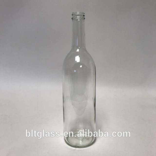 300ml 750ml 1L empty glass liquor wine bottles with cap wholesale