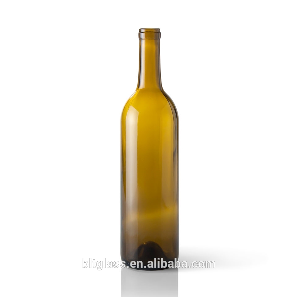 300ml 750ml 1L empty glass liquor wine bottles with cap wholesale