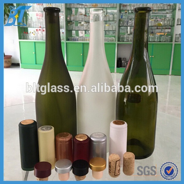 300ml 750ml 1L empty glass liquor wine bottles with cap wholesale
