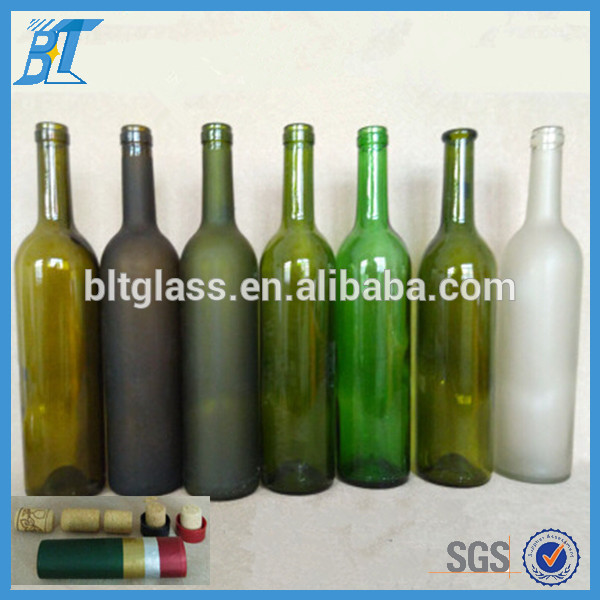 300ml 750ml 1L empty glass liquor wine bottles with cap wholesale