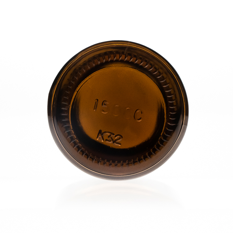300ml Amber vitamin pill glass bottle with childproof cap