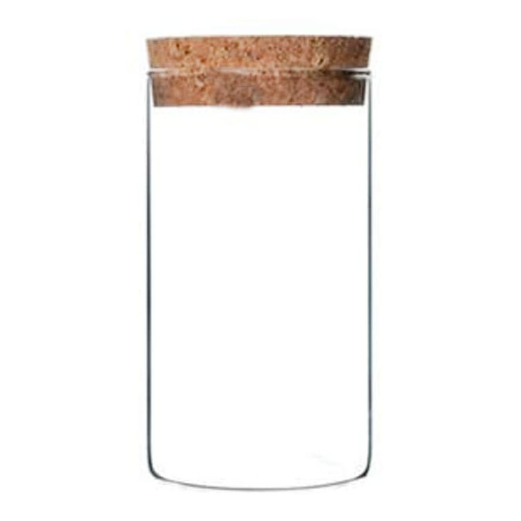 300ml Clear Empty  Borosilicate Glass Food Storage Jar with Cork Lid Food Container Bottle for Serving Tea Coffee Spice