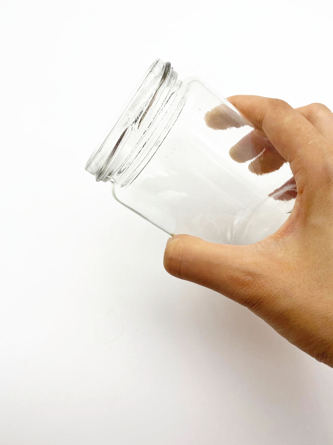 300ml Clear Round Glass Jar with Golden Lid for Jam Pickle