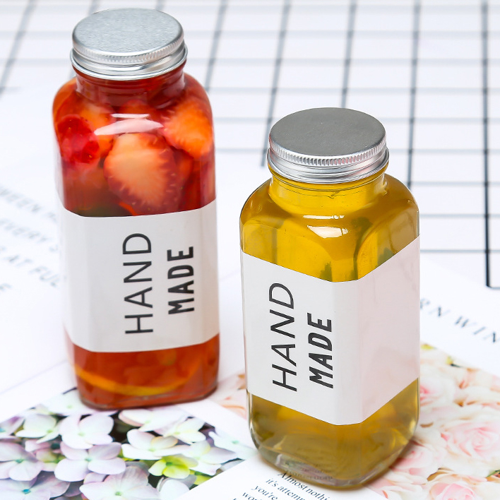 300ml Custom Unique Shaped Double Wall Empty Milk Glass Bottles Price