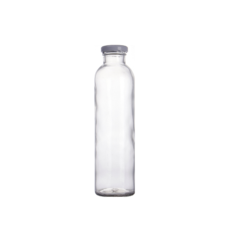 300ml Cylinder Cold Brew Coffee Glass Bottle Beverage Juice Water Bottle With Metal Cap
