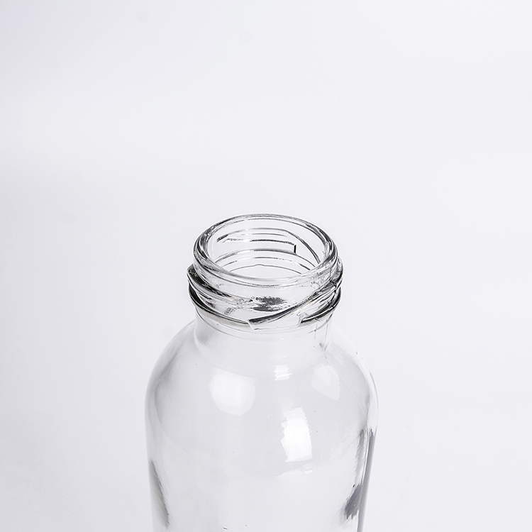 300ml Cylinder Cold Brew Coffee Glass Bottle Beverage Juice Water Bottle With Metal Cap