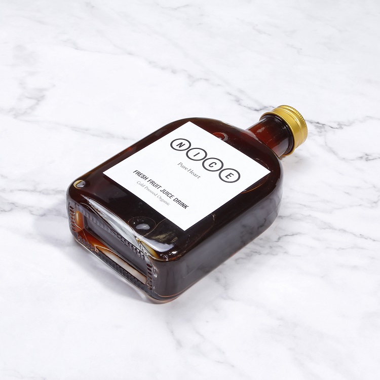 300ml New arrival flat coffee liquor wine storage bottle with screw lid