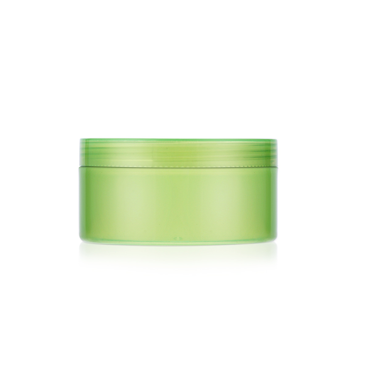 300ml Pp Plastic Cosmetic Container Plastic Jar Green Aloe Vera Gel Jar