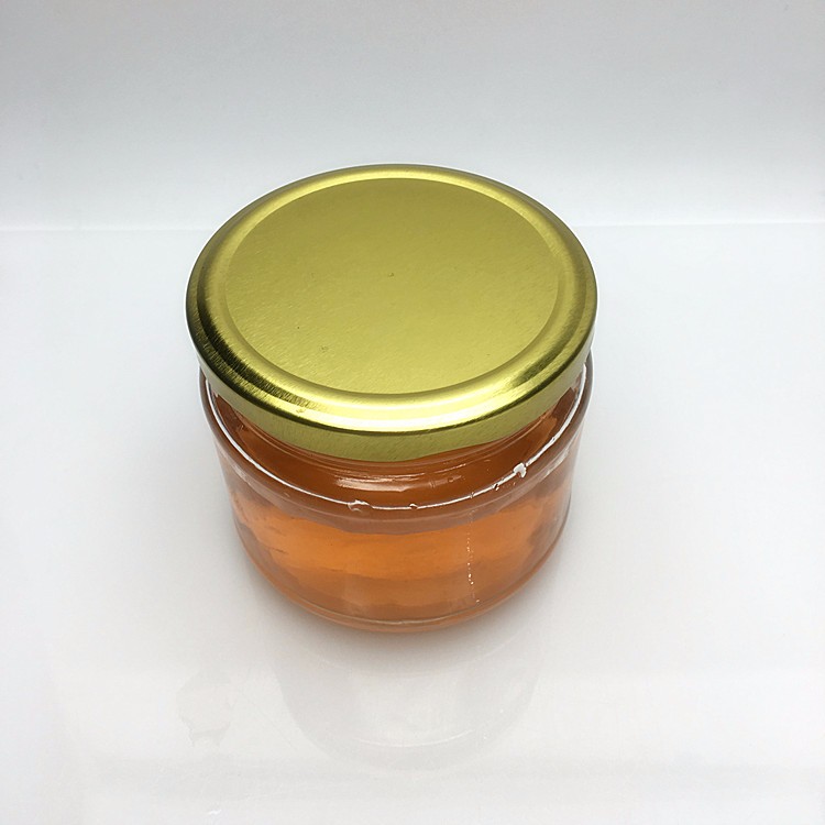 300ml Wide mouth glass organic sour honey jar packaging wholesale