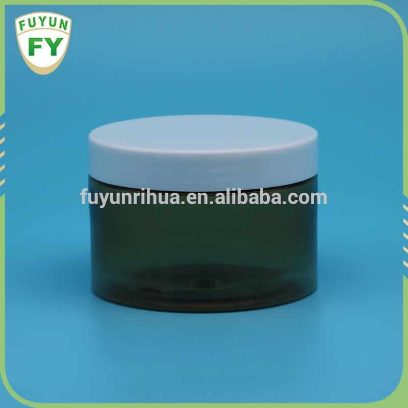 300ml amber plastic Cosmetic container jar