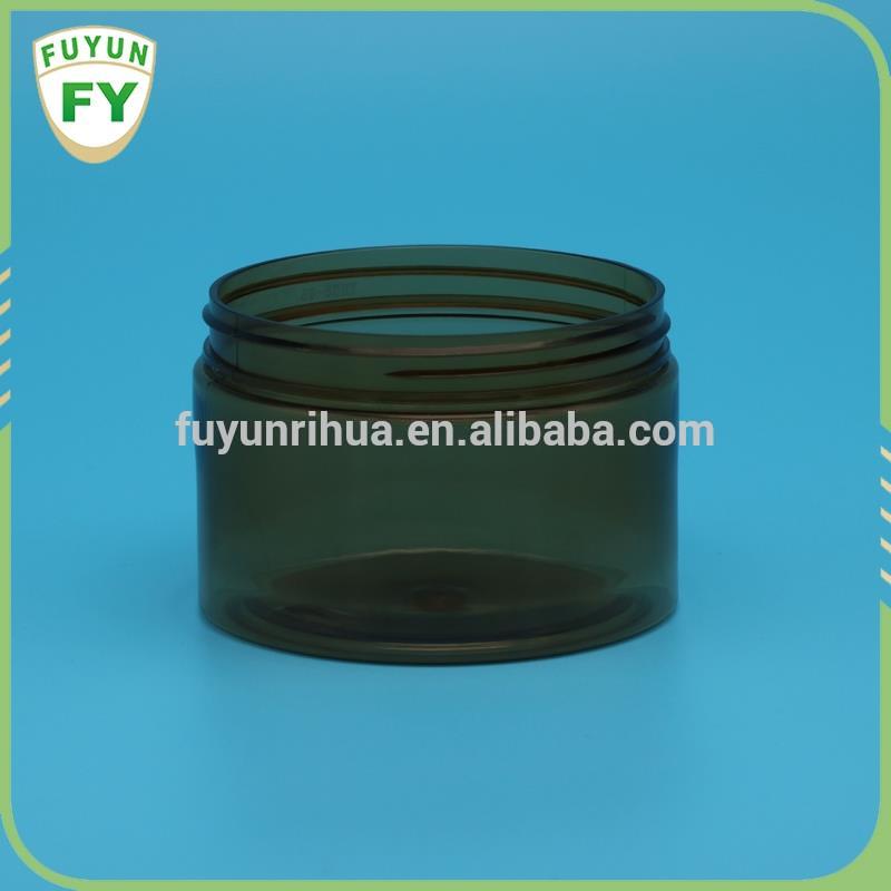 300ml amber plastic Cosmetic container jar