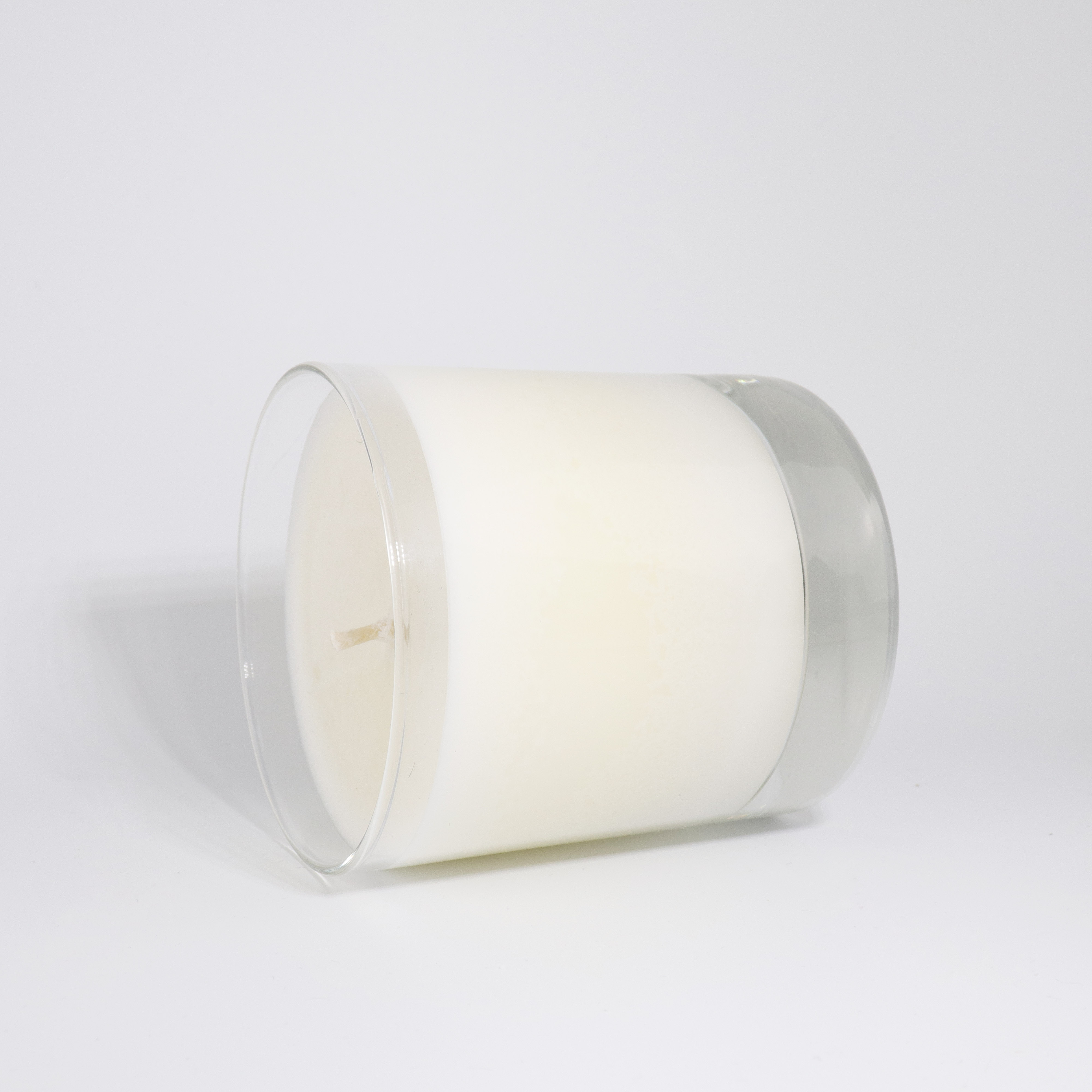 300ml empty clear candle glass jars with lids