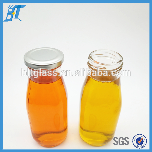 300ml milk glass bottle mini glass milk bottle with cap wholesale