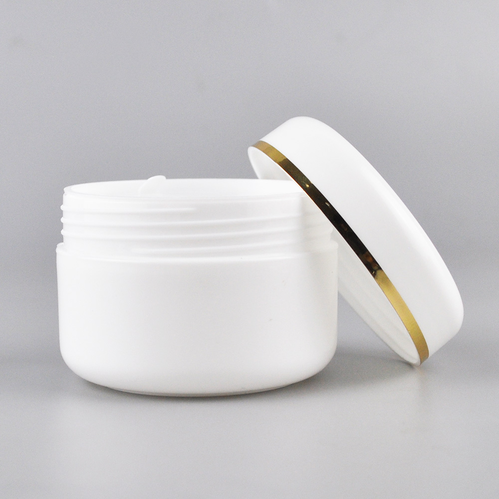 300ml plastic cosmetic packaging cream jar for skincare hair film