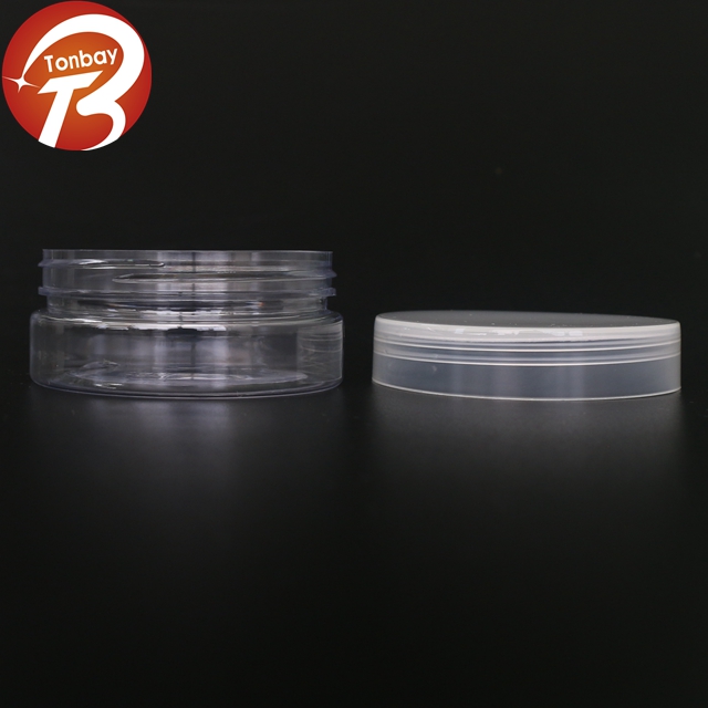 300ml plastic pet jar with lid/aluminum cap