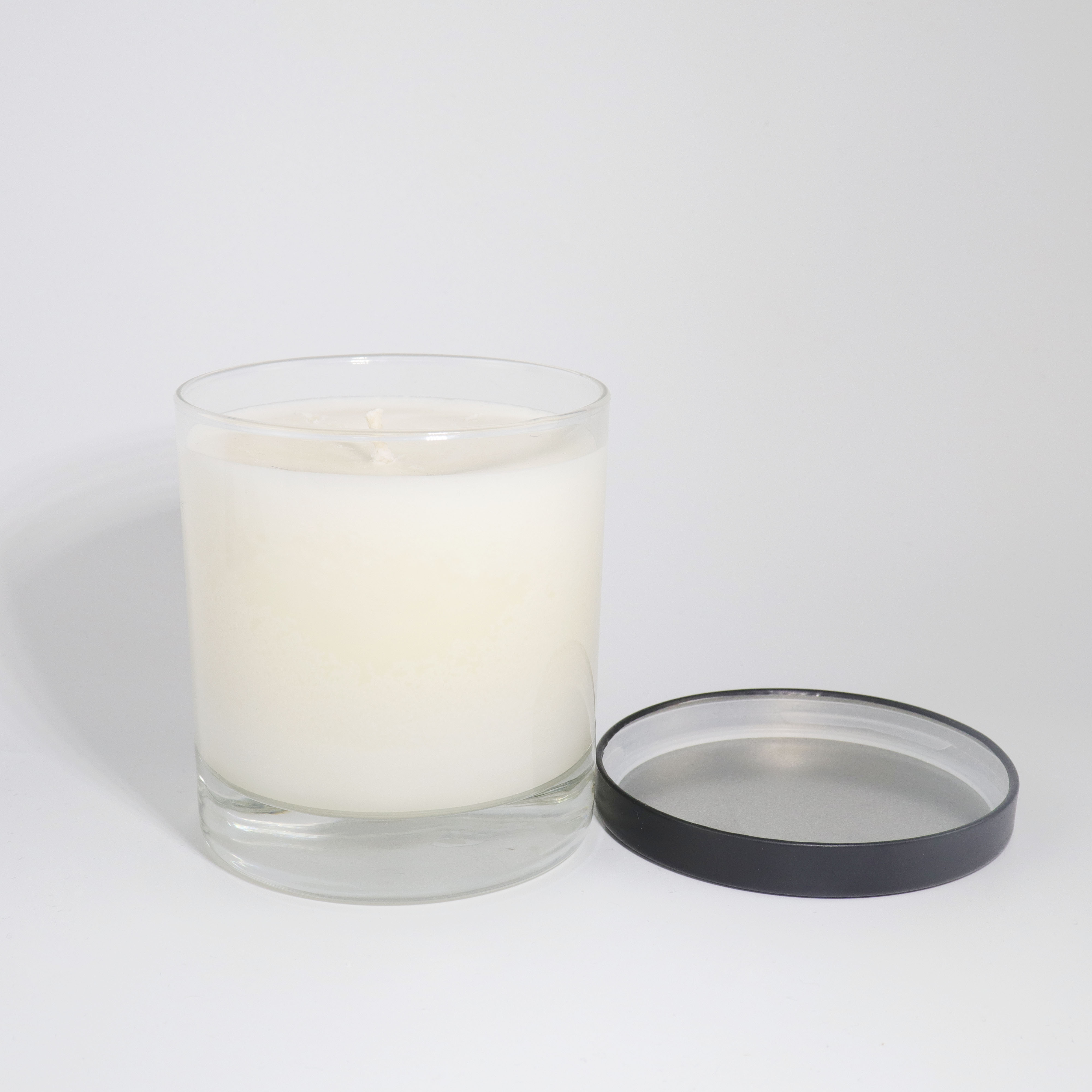 300ml quality empty glass candle jar with metal lids factory price