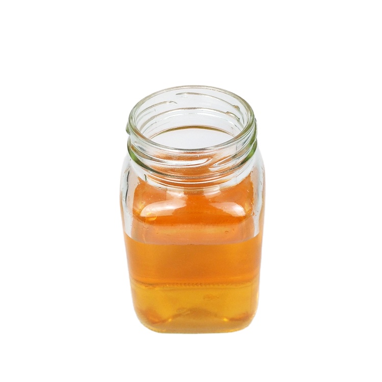 300ml wide mouth square glass jar for honey jam food storage wholesale