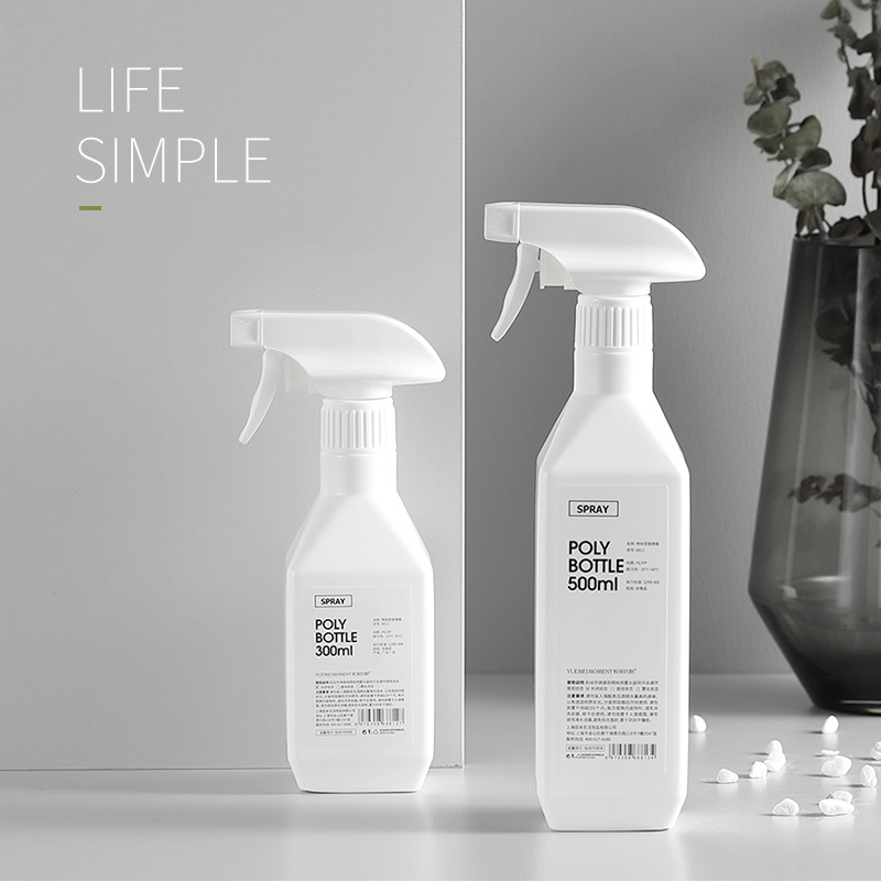 300ml500ml PET empty square detergent  plastic trigger mist spray bottle