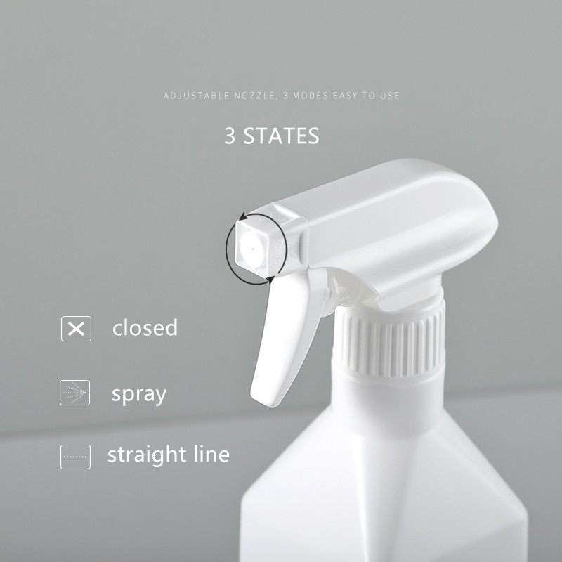 300ml500ml PET empty square detergent plastic trigger mist spray bottle