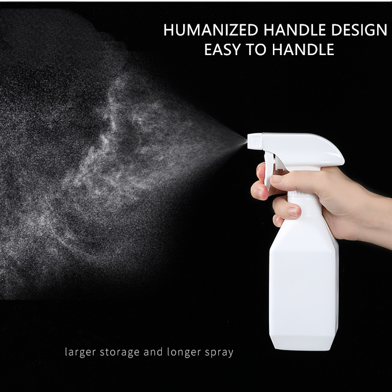 300ml500ml PET empty square detergent plastic trigger mist spray bottle