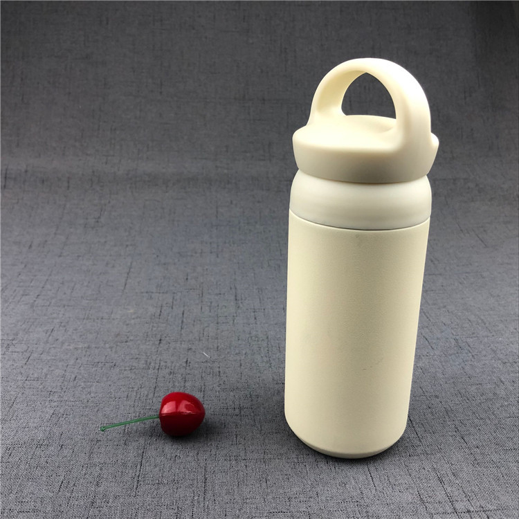 304 Stainless Steel Bottle Double Wall Vacuum Insulated 12OZ 350ml Sports Water Bottle and Flask with Handle Lid