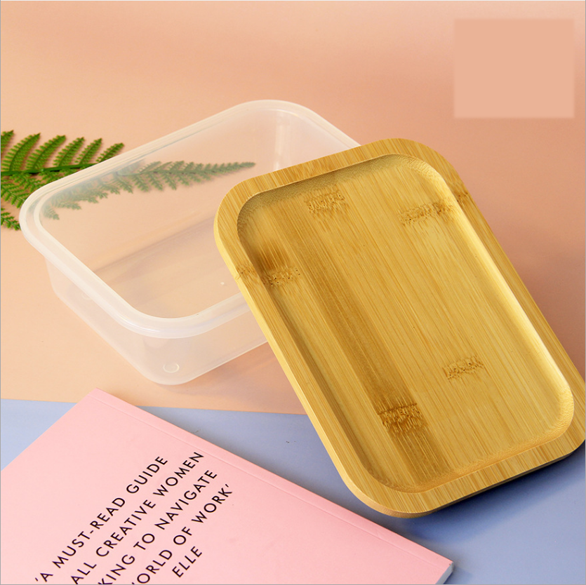 304 Stainless Still Containers with Bamboo Lids Food storage Containers With Bamboo Lid