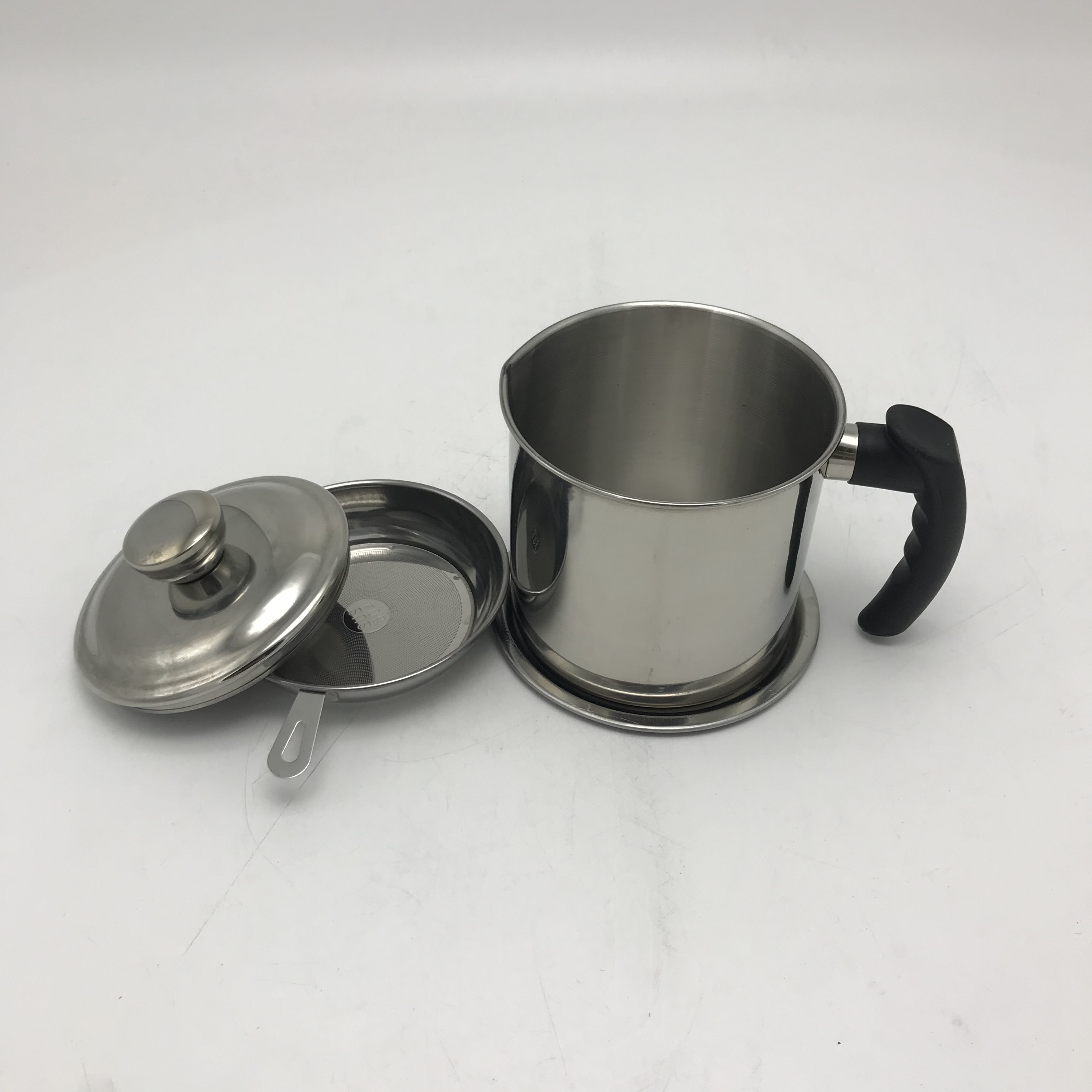 304 stainless steel filter slag pot household oil pot kitchen oil storage tank oil edible bottle filter
