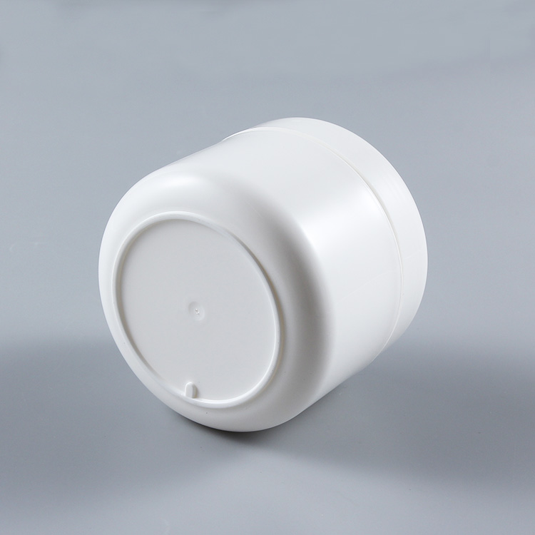30G 50G 100G Double Layer Plastic White Makeup Cream Jar Empty Cosmetic Container for Cream Packaging