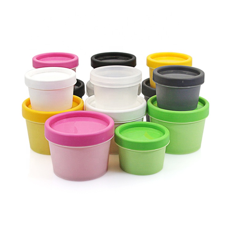 30G 50G 100G PP Double Layer Plastic White Makeup Cream Jar 50ml Empty Cosmetic Lotion Gel Container