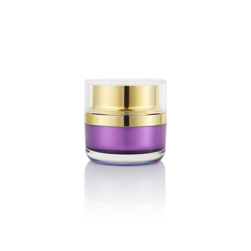 30G 50G 2 Oz 15Ml 30Ml 50Ml 100Ml PMMA Acrylic Purple Cosmetic Essential Oil Jars Bottles