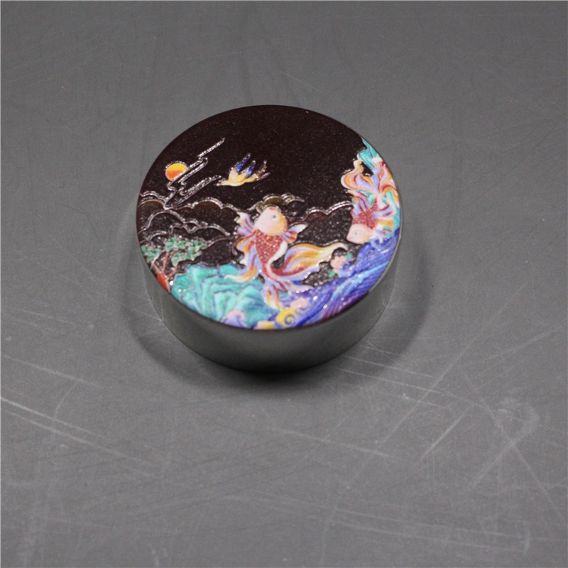30G High Quality Frosted Glass Cosmetics Packaging Jar With Silver Lid With 3D printing logo