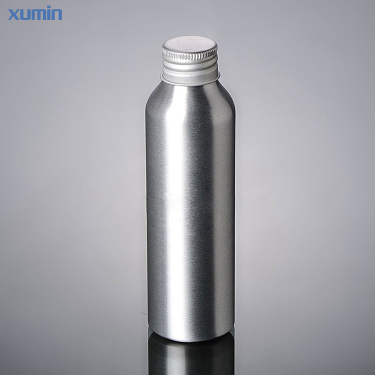 30ML 50ML 100ML 120ML 250ml round cosmetic packaging silver aluminum bottle