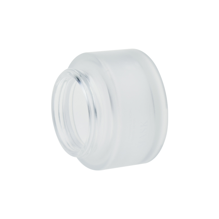 30ML 50ML 100ML cosmetic jars frosted glass jar with gold lid