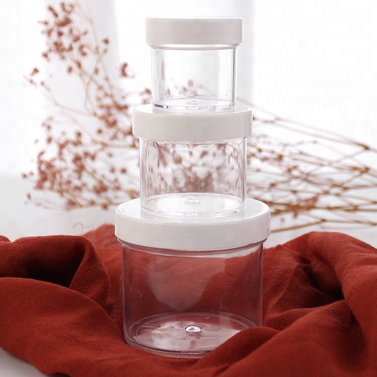 30ML 60ML 150MLPlastic cosmetic jar Factory deliver Empty cosmetic packing Clear lotion container