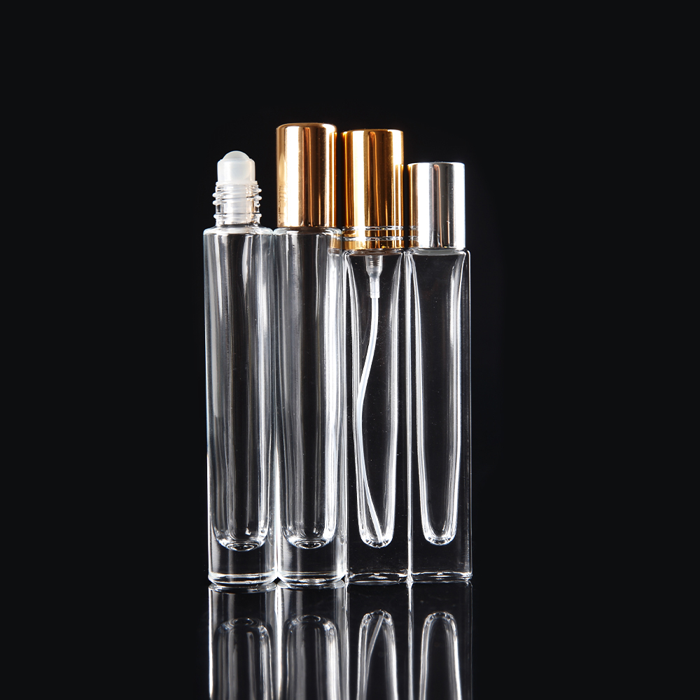 30ML Portable Travel Size Flint Glass Refillable Perfume Spray Bottle Roll On Essential Oil Perfume Deodorant Bottle