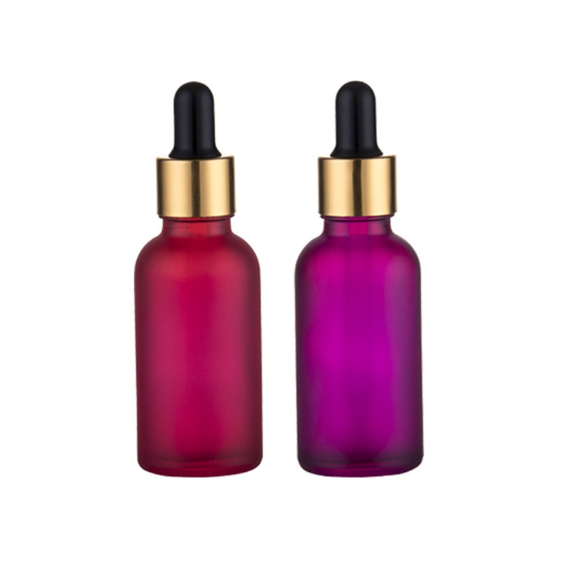 30ML black red white amber dropper e liquid bottles essential oil frosted glass dropper bottle