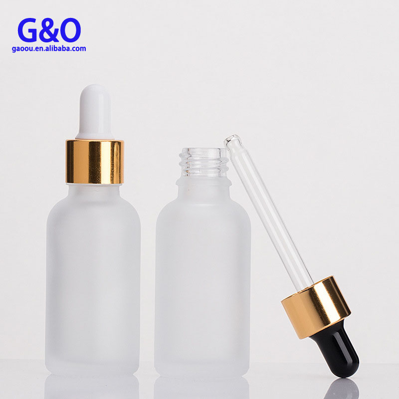 30ML e-cig oil smoke oil Vape oil packing glass dropper bottle matte clear color glass bottle with glass pipette
