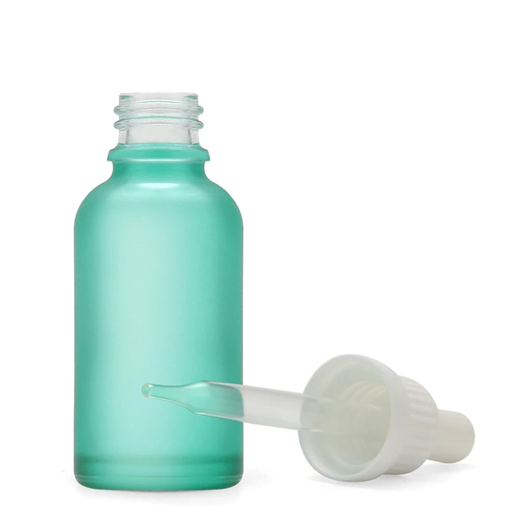 30ML essential oil plastic head dropper essence cosmetic clear glass bottles cosmetic packaging material glass dropper bottle