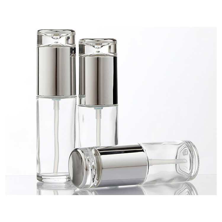 30Ml 50Ml 100Ml 150Ml Frosted Clear Glass Oil Cosmetic Dropper Bottle With Foam Spray Pump